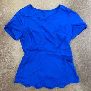 Jaanuu Scallop Top- Royal blue, SMALL
